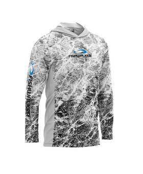 FISHWALKER AQUATIS LONG SLEEVE HOODED WHITE