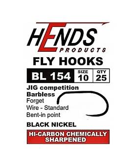HENDS FLY HOOKS BL154 BARBLESS