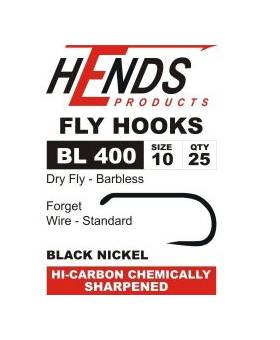 HENDS FLY HOOKS BL400 BARBLESS