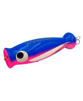 FISHERMAN BIG MOUTH POPPER HP TAIL 21cm 220g #BLUE PINK