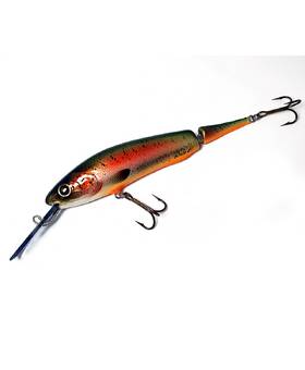 DACO LURE WOODEN HANDMADE JOINTED 16cm 35g DEEP RAINBOW TROUT