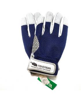 FISHERMAN PREMIUM SUPER COOL GLOVES NAVY#XL