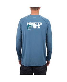 AFTCO LONG SLEEVED MB LOGO UPF SUN PROTECTION PERFORMANCE SHIRT