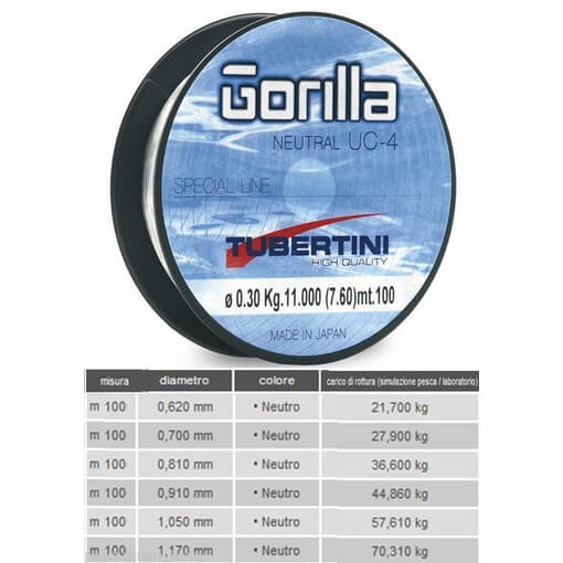 TUBERTINI GORILLA NEUTRAL 100m
