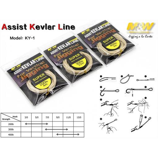 JLC ASSIST KEVLAR LINE 200LB