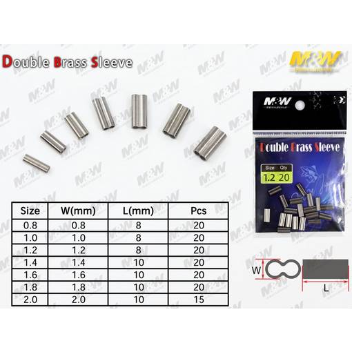 JLC M&W DOUBLE BRASS SLEEVE 20PCS
