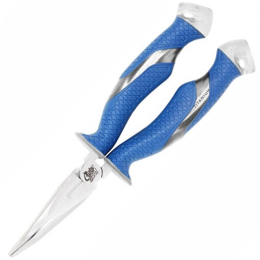 CUDA TITANIUM 8.5 INCH BONDED BENT NEEDLE NOSE PLIERS