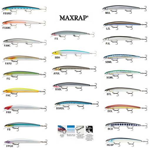 RAPALA MAX RAP 13cm 21g MXR13 #AYUL