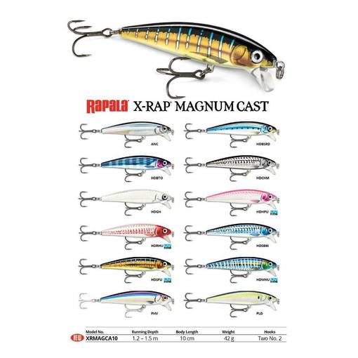 RAPALA X-RAP MAGNUM CAST 10CM 42G HDRHU