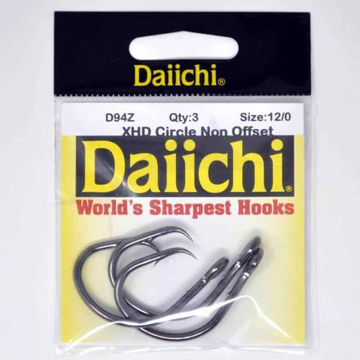 DAIICHI CIRCLE HOOKS D94Z #12/0 3pcs