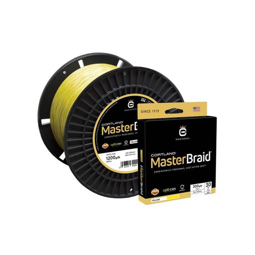 CORTLAND MASTER BRAID YELLOW 600YDS