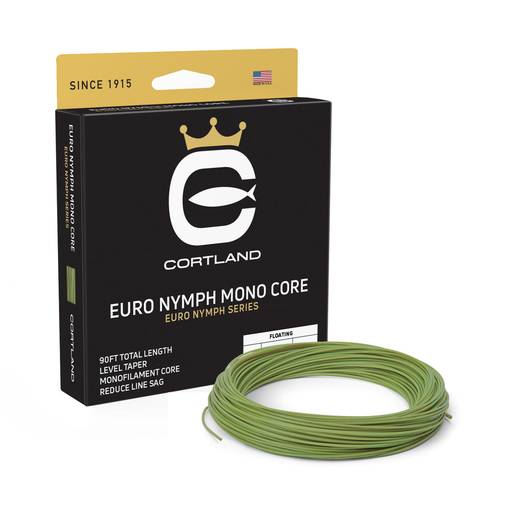 CORTLAND EURO NYMPH MONO CORE FLOATING LEVEL .017 90FT GECKO GREEN