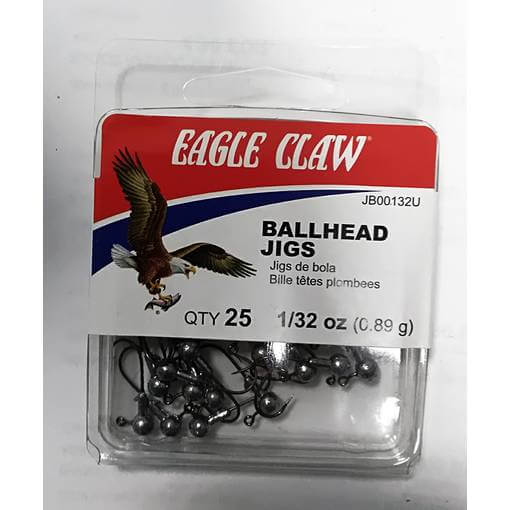 EAGLE CLAW BALLHEAD JIGS 25pcs