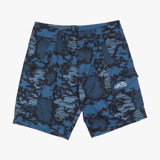AFTCO TACTICAL NAVY DIGI CAMO SHORTS