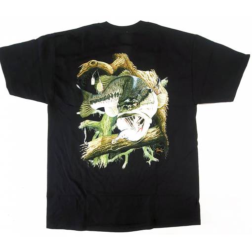 FISHING T-SHIRT BLACK BASS2