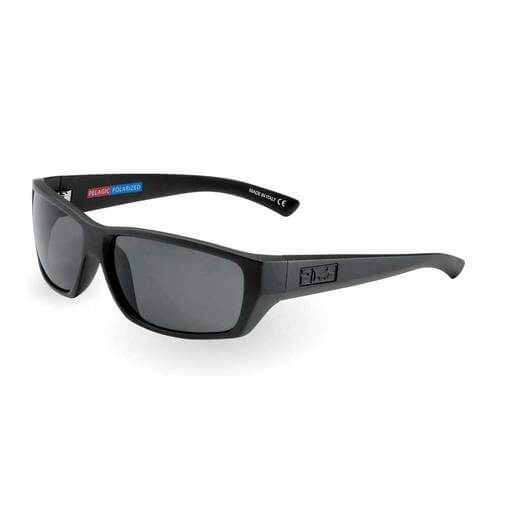 PELAGIC POLARIZED SUNGLASSES FISH WHIISTLE MATT BLACK/GREY