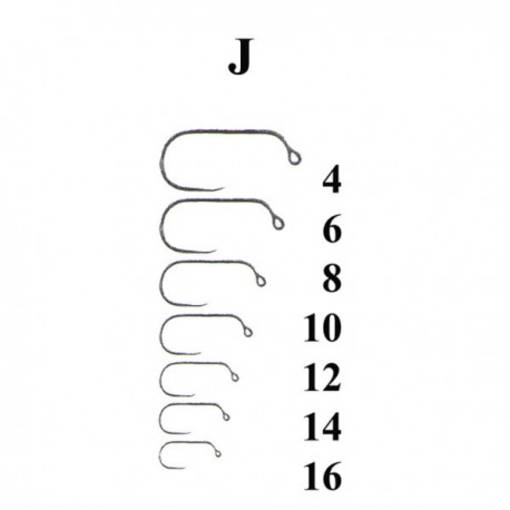 KNAPEK FLY HOOKS JIG BLANK 25pcs