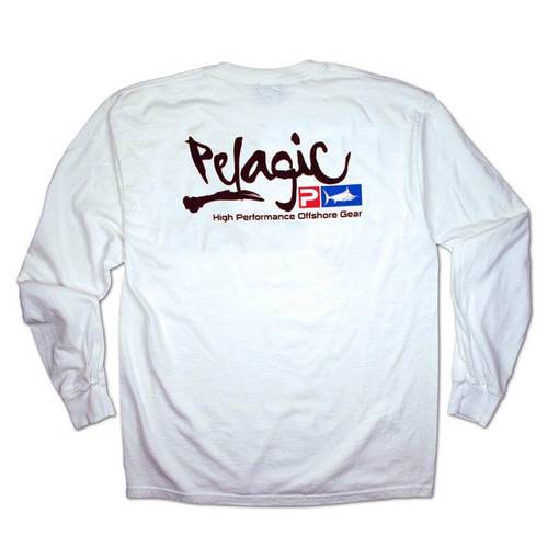 PELAGIC SCRIPT LOGO TEE WHITE L