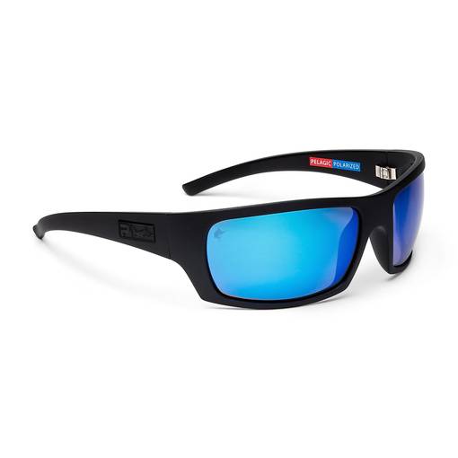 PELAGIC THE MACK MAT BLACK/BLUE LENS