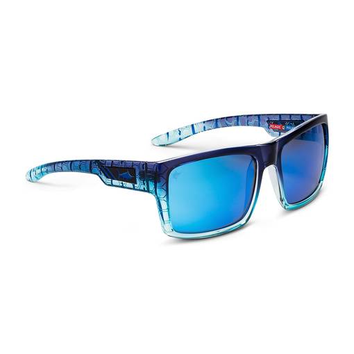 PELAGIC SHARK BITE SUNGLASSES BLUE HELIX/BLUE MIRROR