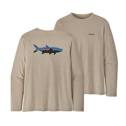 PATAGONIA L/S CAP COOL DAILY FISH GRAPHIC FZPX M