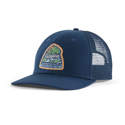 PATAGONIA TAKE A STAND TRUCKER HAT TIDEPOOL BLUE