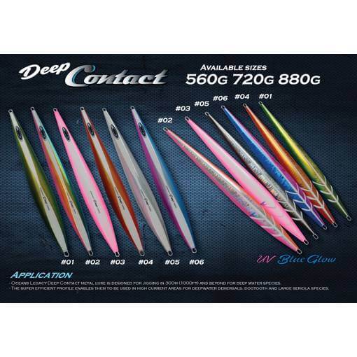 OCEANS LEGACY CONTACT JIG DEEP 560g glow + UV