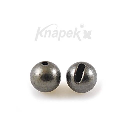 KNAPEK TUNGSTEN BEADS SLOTTED K+ 2mm 10pcs BLACK NICKLE