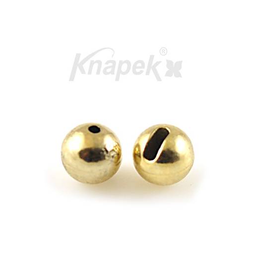 KNAPEK TUNGSTEN BEADS SLOTTED K+ 2mm 10pcs GOLD