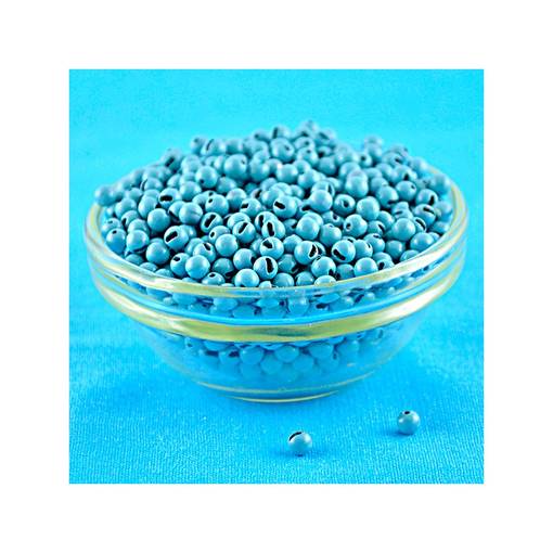 KNAPEK TUNGSTEN BEADS SLOTTED K+ 3.0mm LIGHT BLUE 10pcs