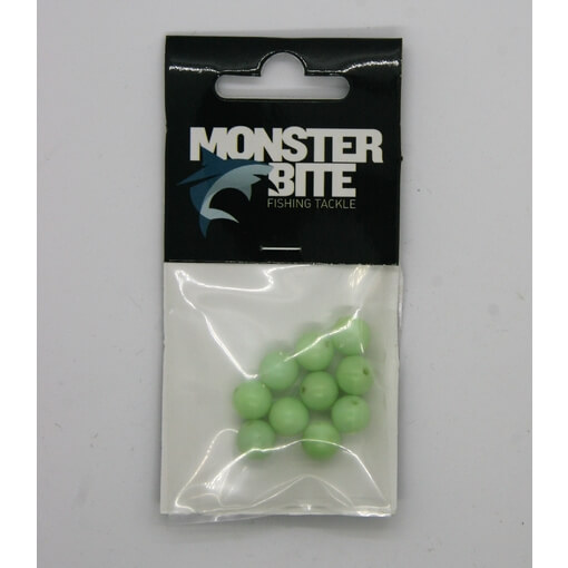 MONSTER BITE LUMINOUS BEADS ROUND PLASTIC 9mm