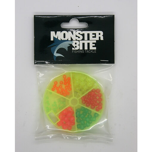 MONSTER BITE LEAD FLUORO BEADS 6 COLOUR