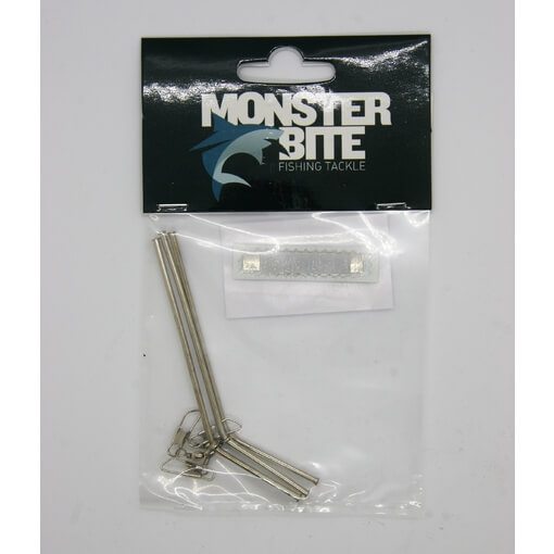 MONSTER BITE CASTING BOOM BRASS METAL BENT 10cm