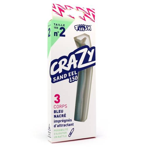 FIIISH CRAZY SANDEEL CORPS 150mm 3PCS #BLUE