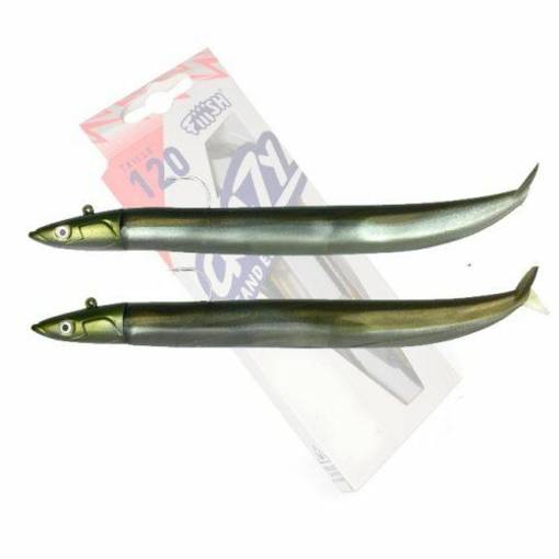 FIIISH CRAZY SANDEEL DOUBLE COMBO 120mm 15g #KAKI