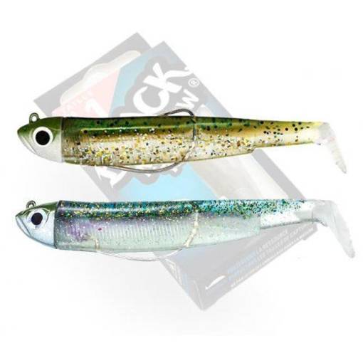 FIIISH BLACK MINNOW DOUBLE COMBO SHORE 70mm 3g #KAKI/GHOST MINNOW - Ribiška  trgovina