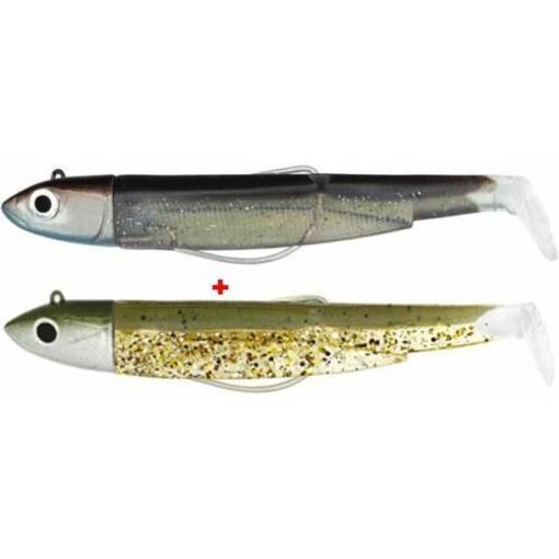 FIIISH BLACK MINNOW DOUBLE COMBO SHORE 120mm 12g #KAKI/KAKI GHOST MINNOW