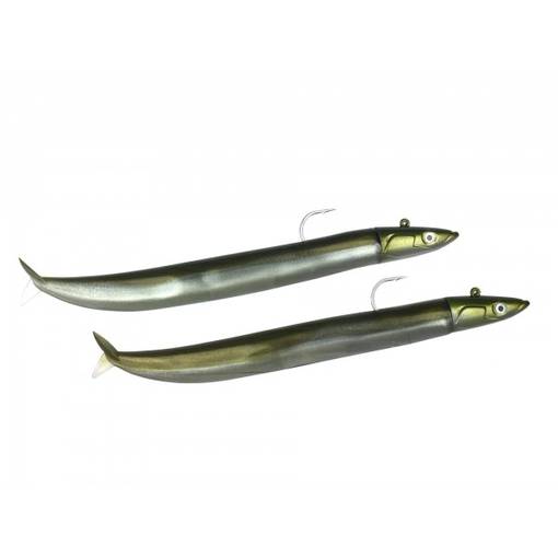 FIIISH CRAZY SAND EEL DOUBLE COMBO OFFSHORE 100mm 10g #KAKI