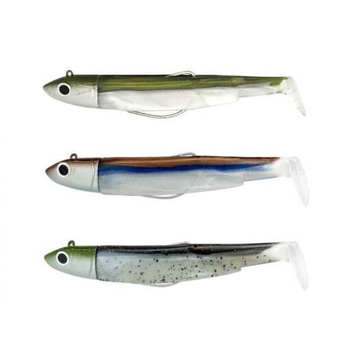 FIIISH BLACK MINNOW MAXI COMBO OFFSHORE 140mm 40G #KAKI/CLEAR BR./MOJITO WITHOUT HOOKS