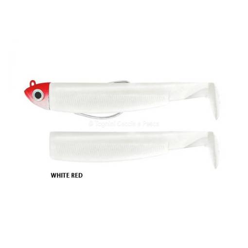 FIIISH BLACK MINNOW COMBO SHORE 90MM 5G #WHITE/RED