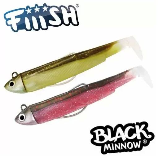 FIIISH BLACK MINNOW 2X COMBO SEARCH 8G 90MM #SPARKLING BROWN & PINK