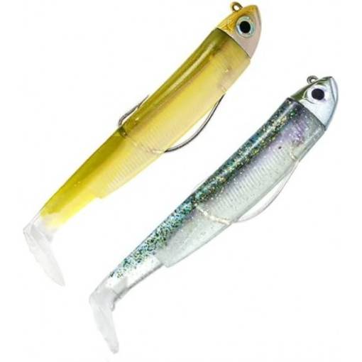 FIIISH BLACK MINNOW 2X COMBOS SHORE 120MM 12G #GHOST MINNOW & WAKASAGI