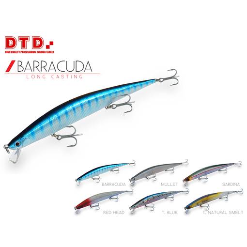 DTD BARRACUDA 175MM TRANSP. BLUE