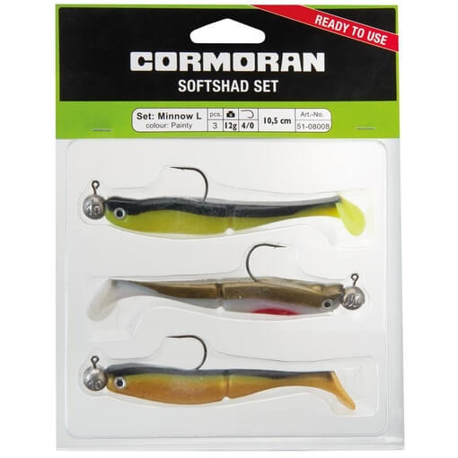 CORMORAN SOFTSHAD SET 3pcs 12g 10.5cm