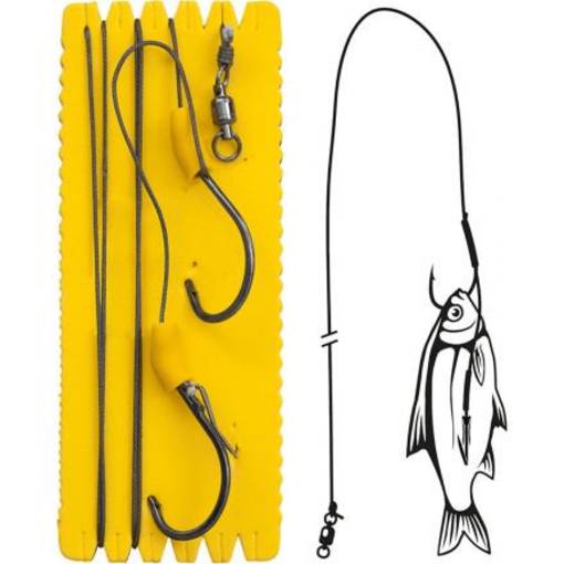 BLACK CAT BOUY AND BOAT GHOST SINGLE HOOK RIG 6/0