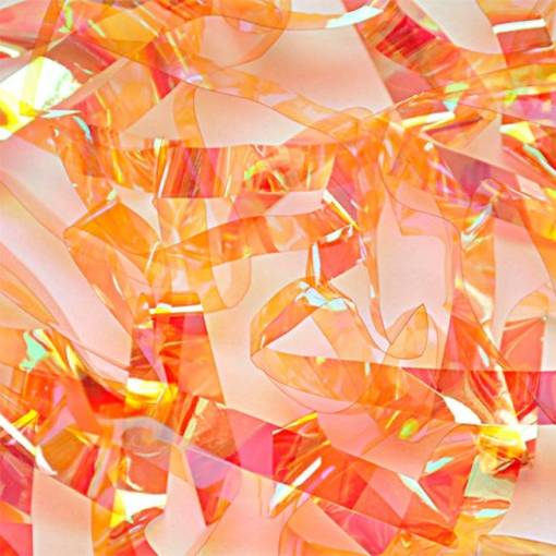 KNAPEK PEARL SHRIMP FOIL LIGHT ORANGE 3mm