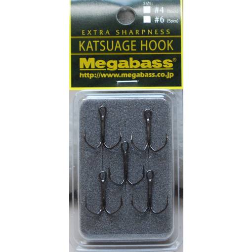 MEGABASS KATSUAGE TREBLE HOOK NO.2