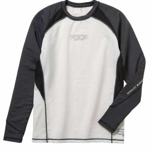 RBB COOLING UV GUARD LONG SLEEVE SHIRT WHITE/GRAY