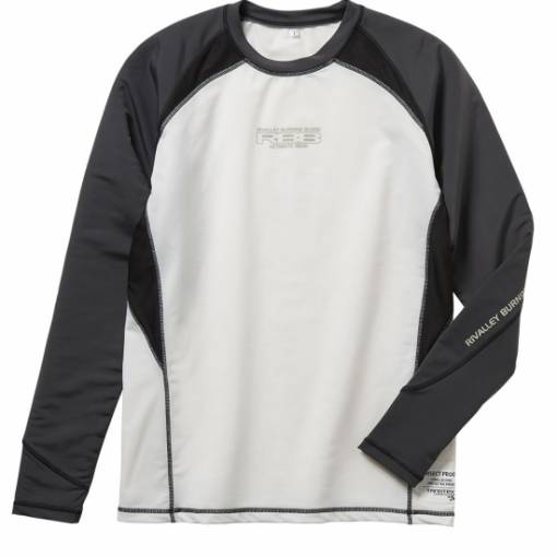 RBB COOLING UV GUARD LONG SLEEVE SHIRT WHITE/GRAY