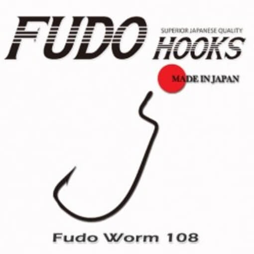 FUDO HOOKS WORM HOOK W108 #4/0 